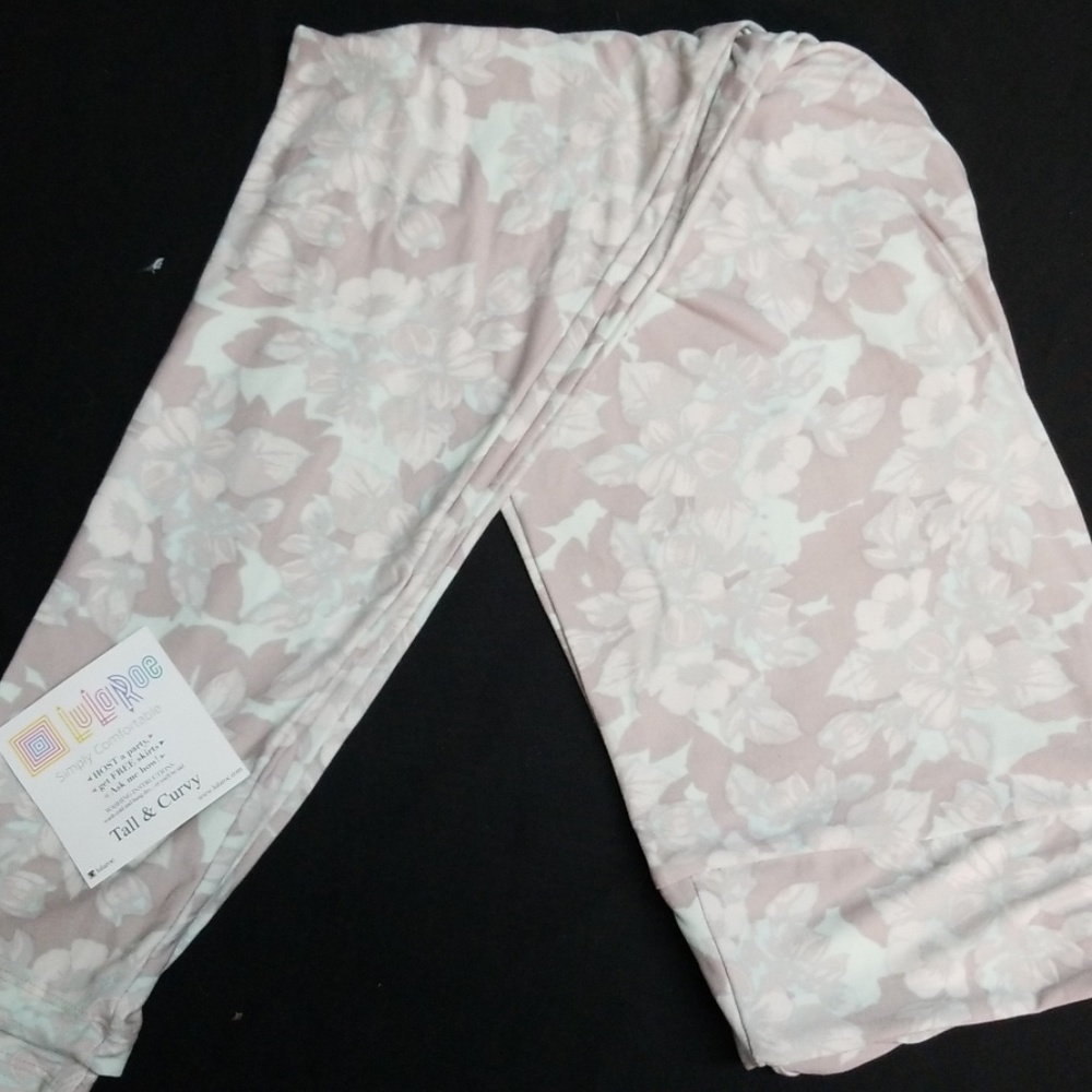 Neige & pale aqua Lularoe TC leggings NWT